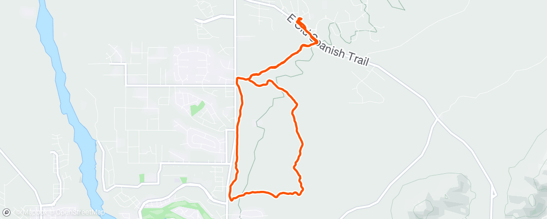 Map of the activity, Vail ride