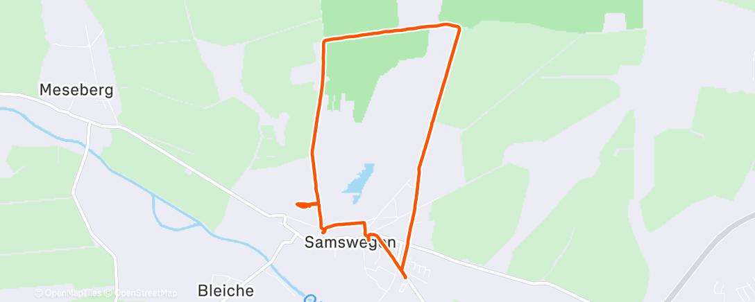 Карта физической активности (Große Dorfrunde)