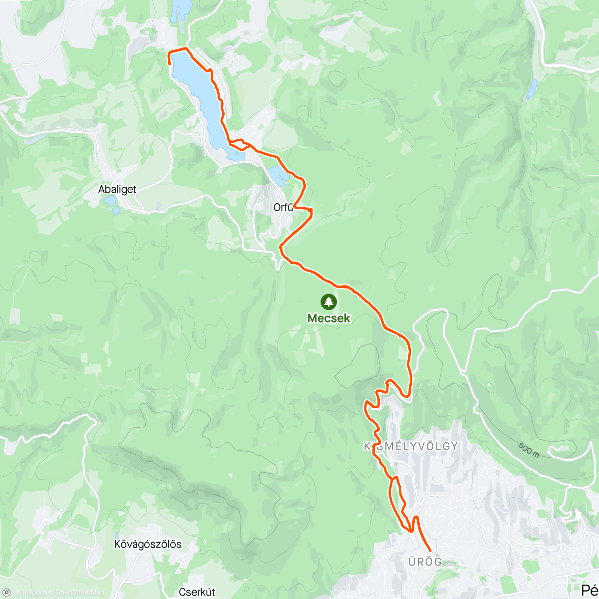 Map of the activity, Afternoon Ride