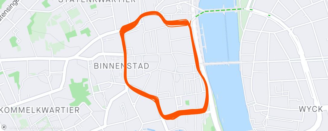 Map of the activity, Profronde Maastricht ☔️