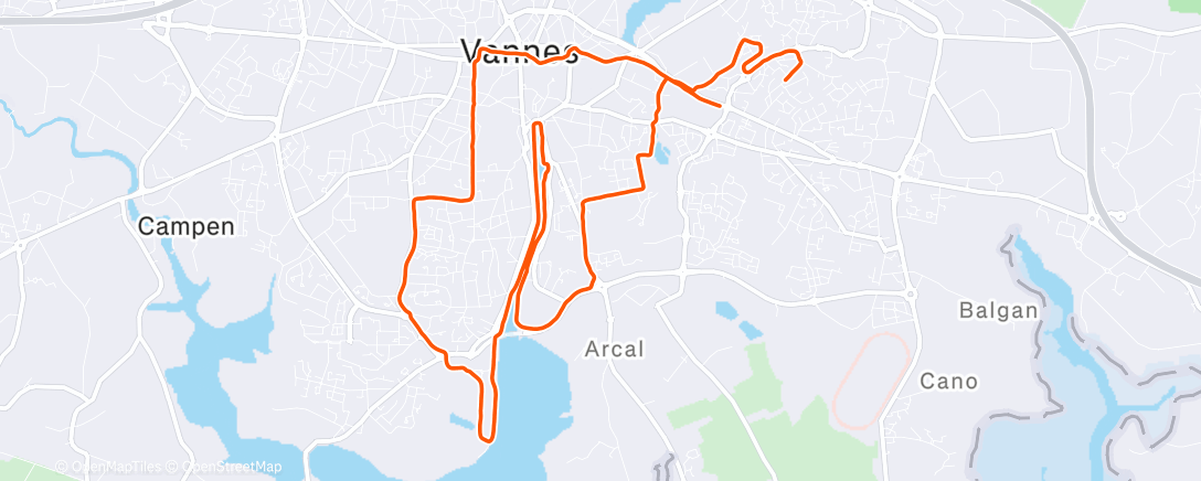 Map of the activity, Enfin du temps pour sortir prendre l’air ✅ malgré une gorge encombrée 🤒