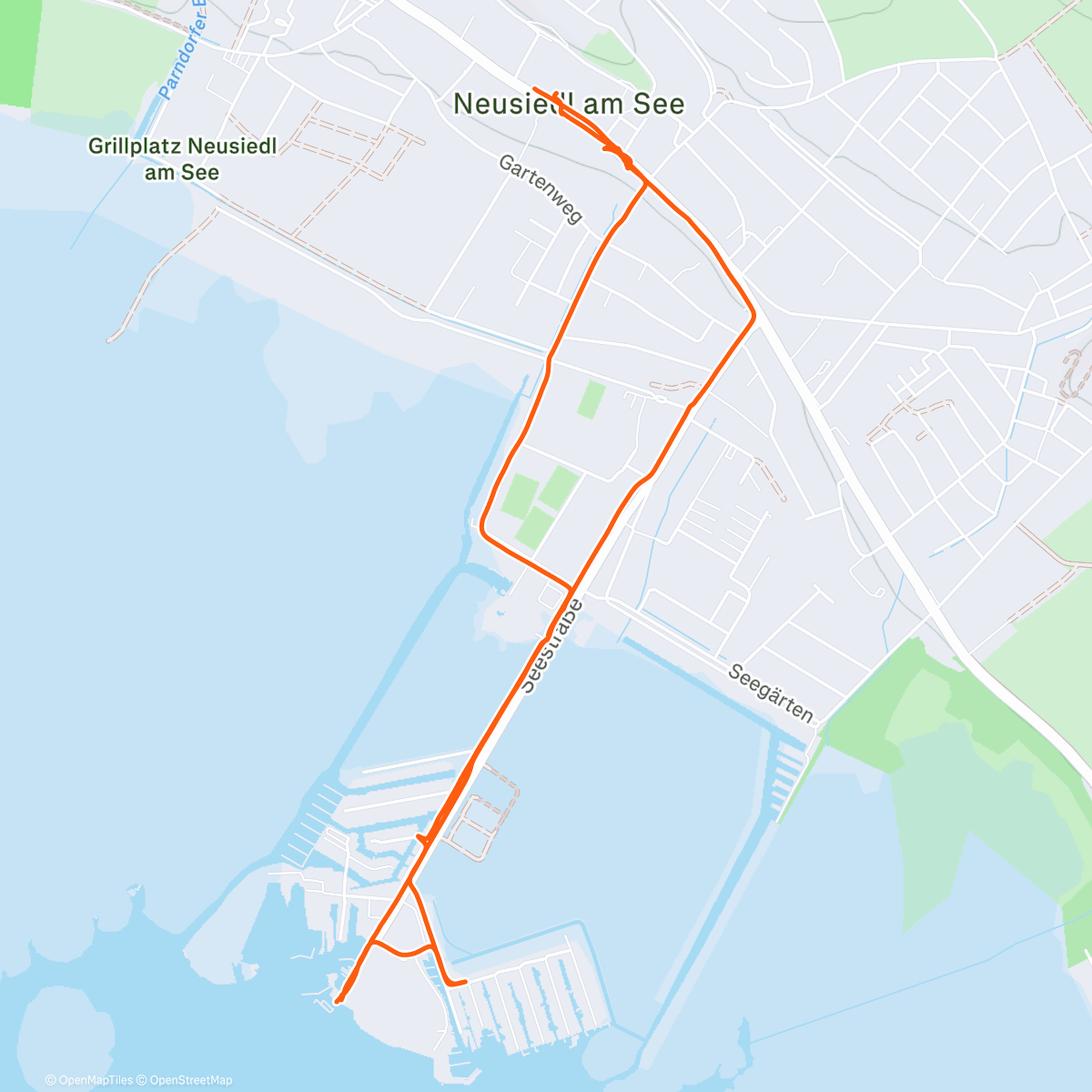 Map of the activity, Neusiedl am See