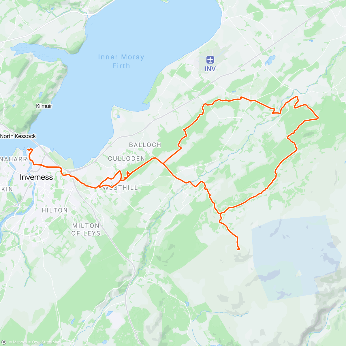 Map of the activity, Beinn Bhuide Mhor oder so
