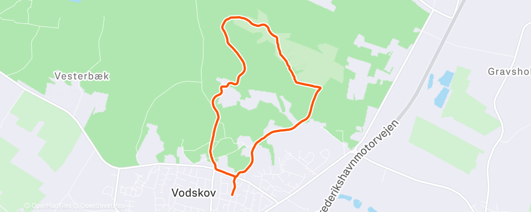 Map of the activity, Morning Trail Run