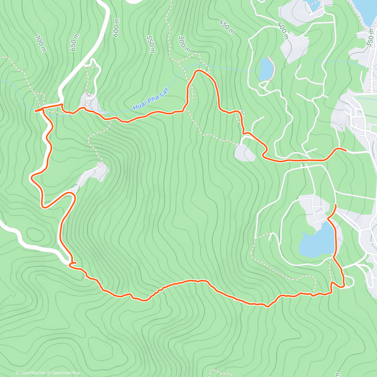 Map of the activity, Doi Trail Researching
