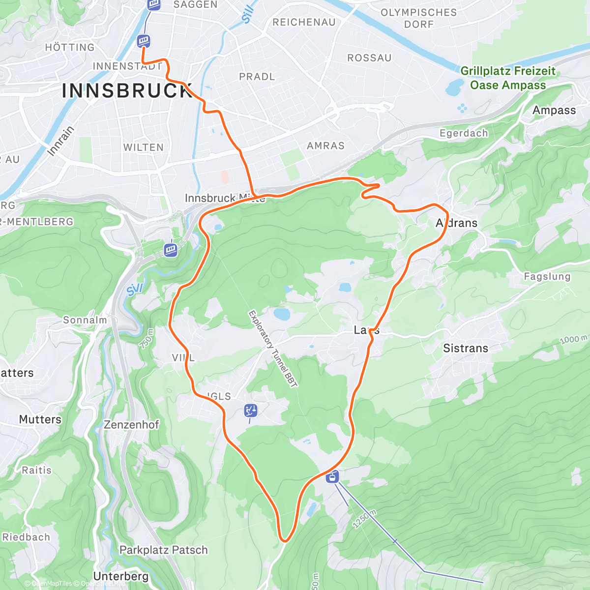 Карта физической активности (Zwift - Race: HISP WINTER TOUR 2025 STAGE 5 (C) on Lutscher in Innsbruck)