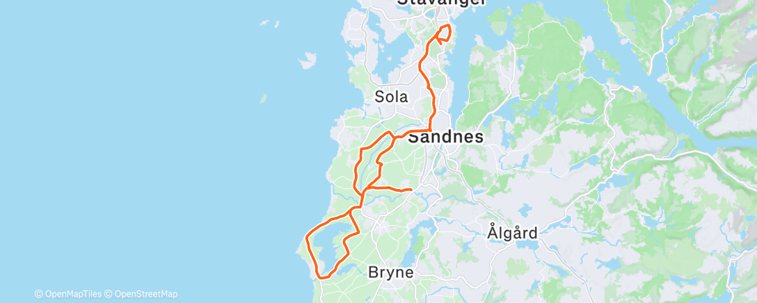 Map of the activity, Morning Gravel Ride