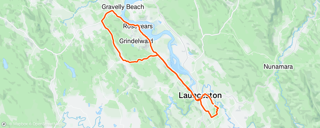 Map of the activity, Morning Ride