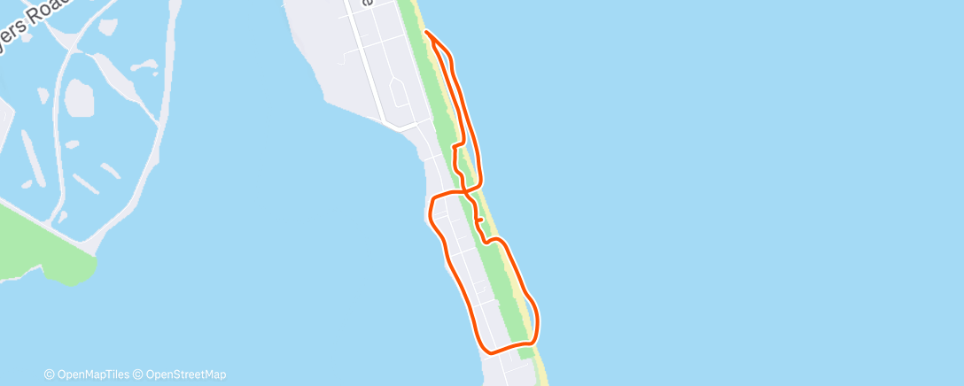 Map of the activity, Morning Run