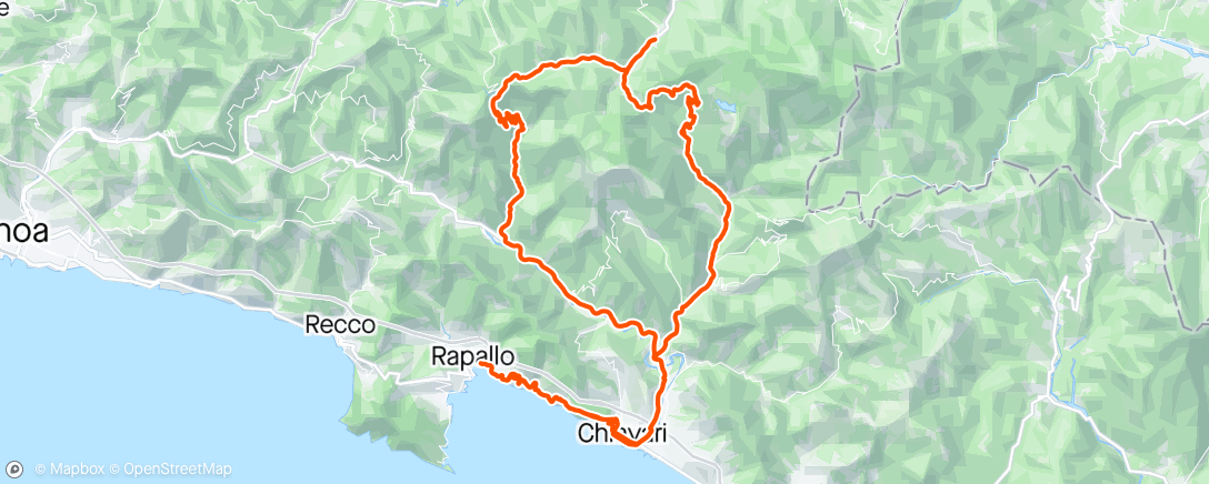Map of the activity, Passo della Forcella