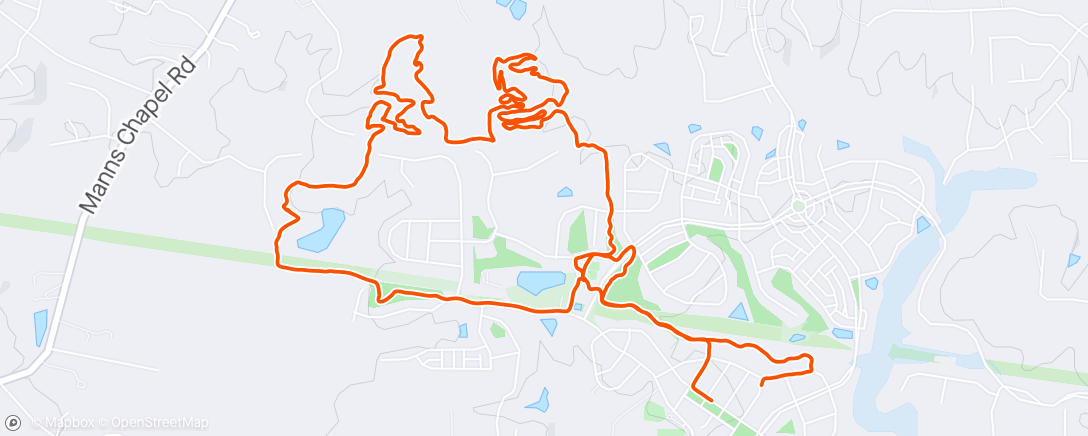 Map of the activity, Coarse course ride with Kyle