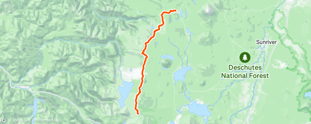 Map of the activity, Morning Hike