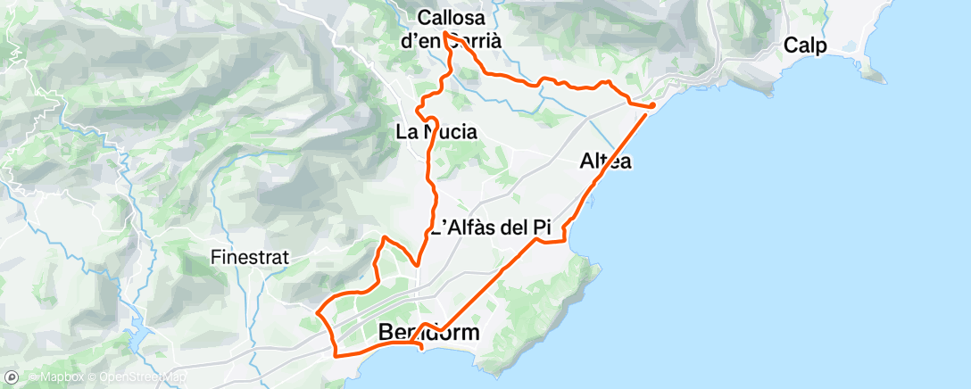 Map of the activity, Giro mattutino