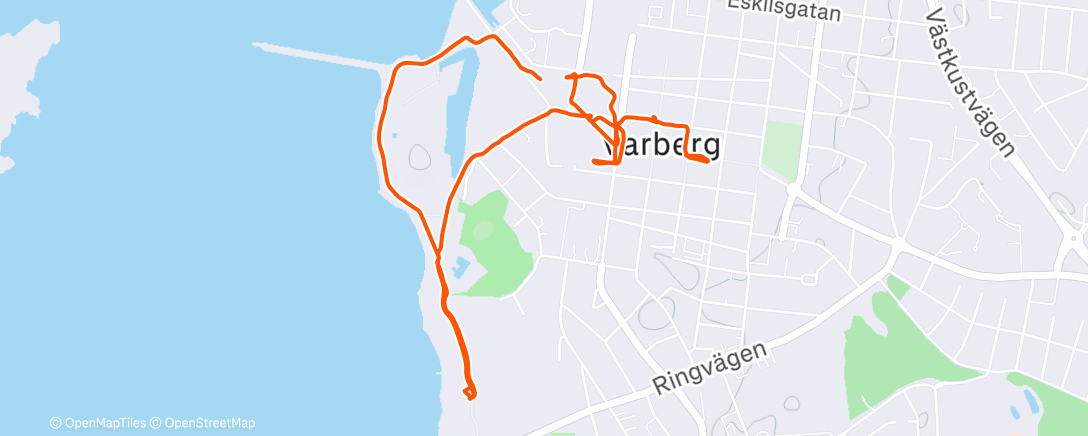 Map of the activity, Lunch Walk