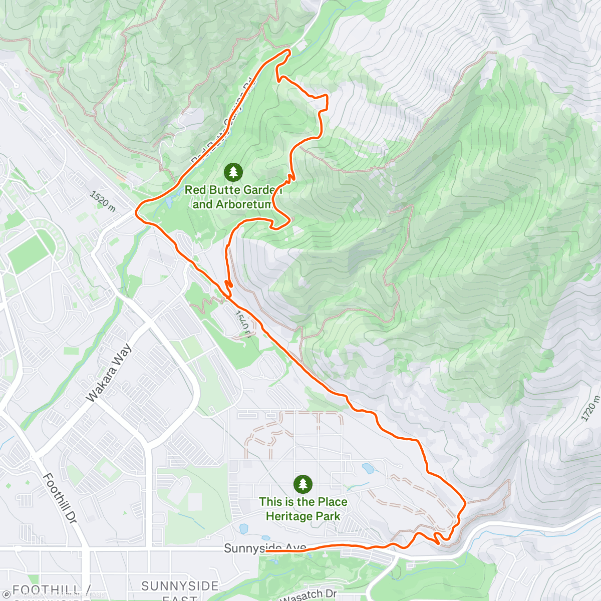 Map of the activity, lost & found