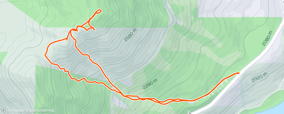 Map of the activity, The 'Y' Couloir
