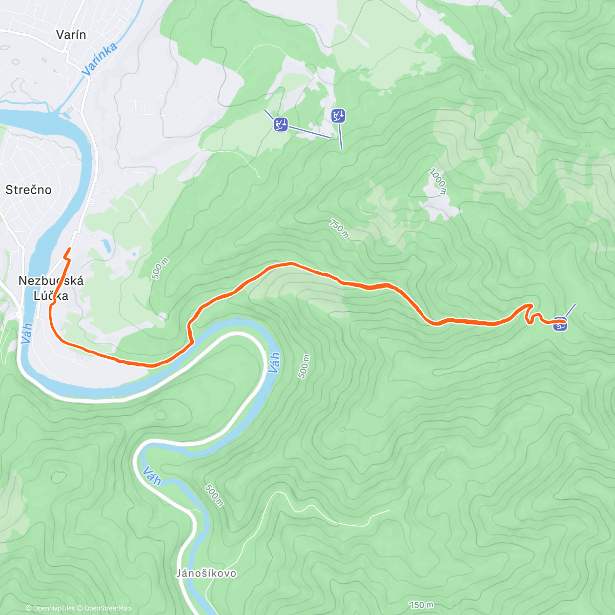 Карта физической активности (CHPS in fresh snow)