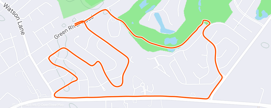 Map of the activity, Morning Run