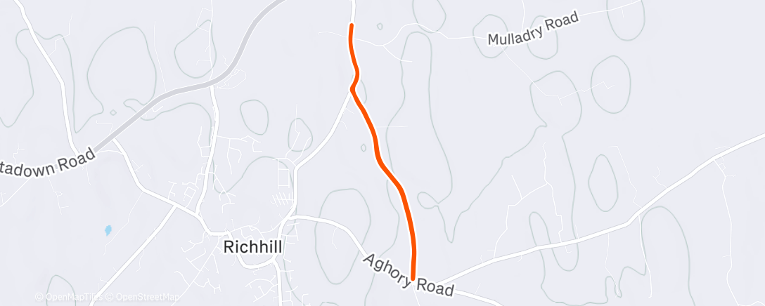 Map of the activity, Morning Walk