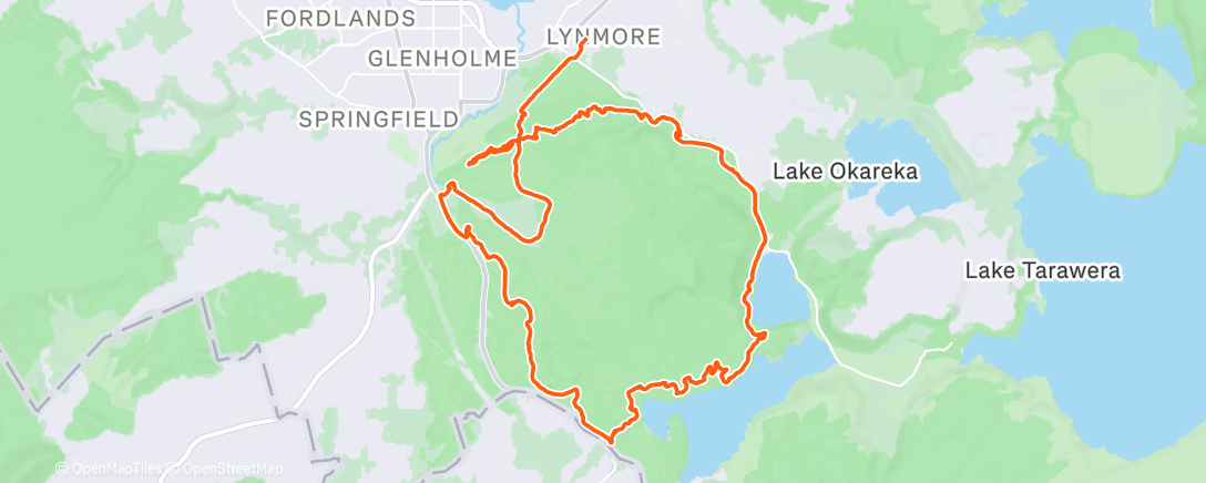 Map of the activity, Roadervegas Xmas ride