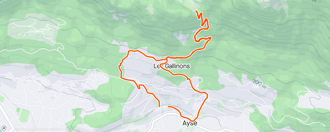 アクティビティ「Run du matin」の地図