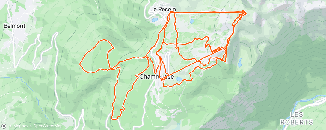 Map of the activity, TEA / Derby Chamrousse J1