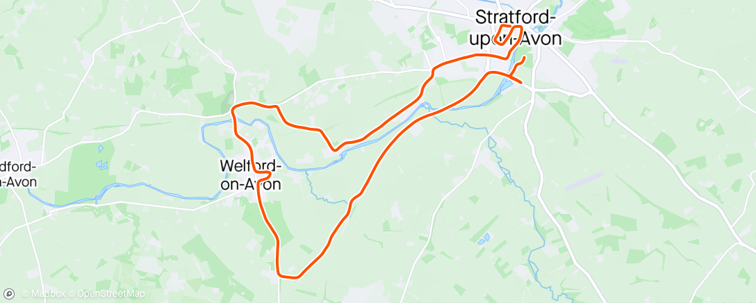 Map of the activity, Stratford half.   Best run in a long time !