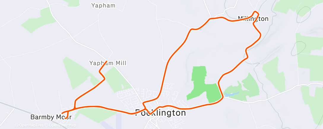 Map of the activity, Afternoon Ride