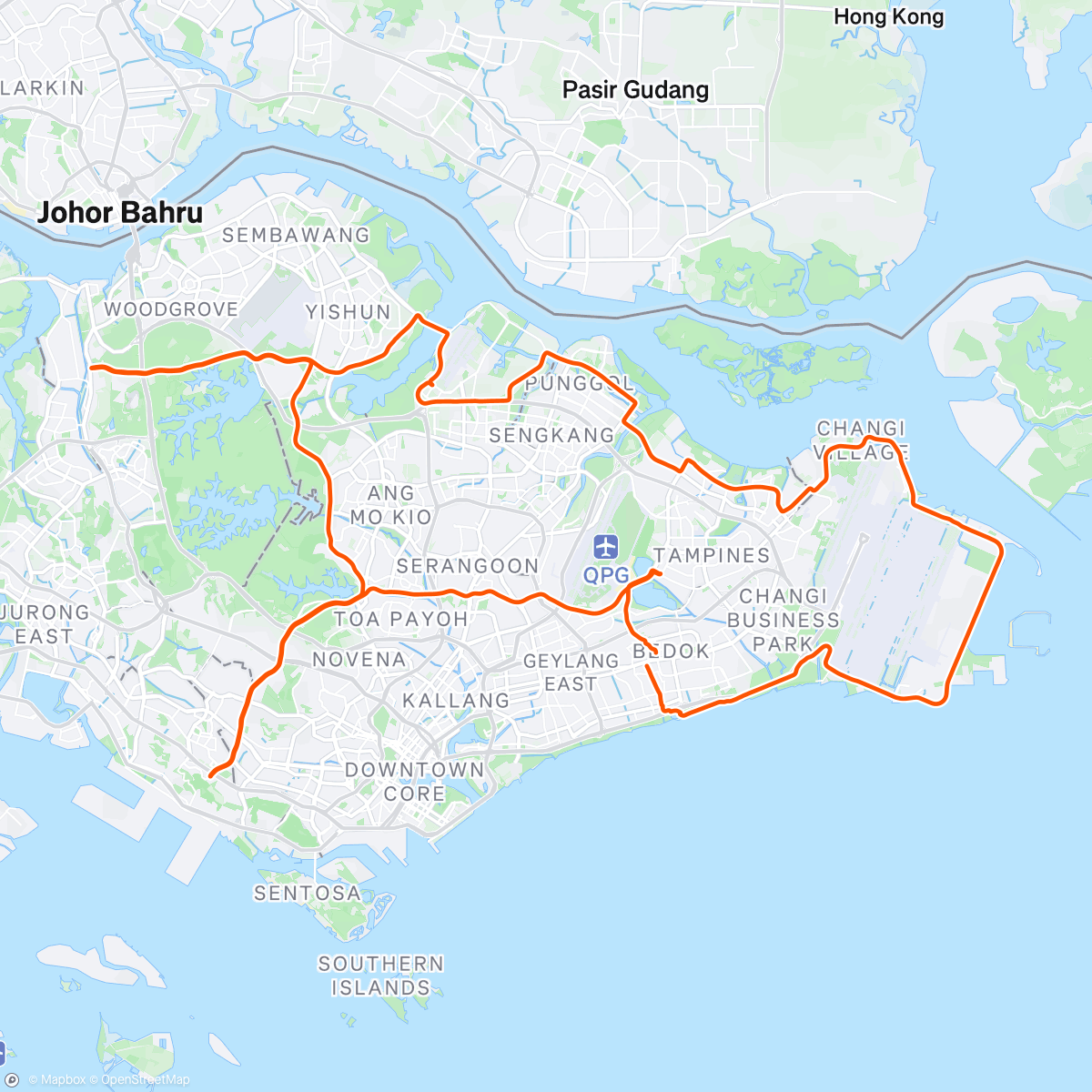 Map of the activity, Morning Ride