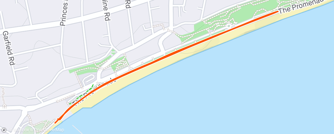 Map of the activity, Morning Run