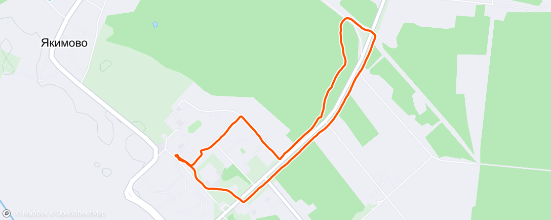 Map of the activity, Morning Run