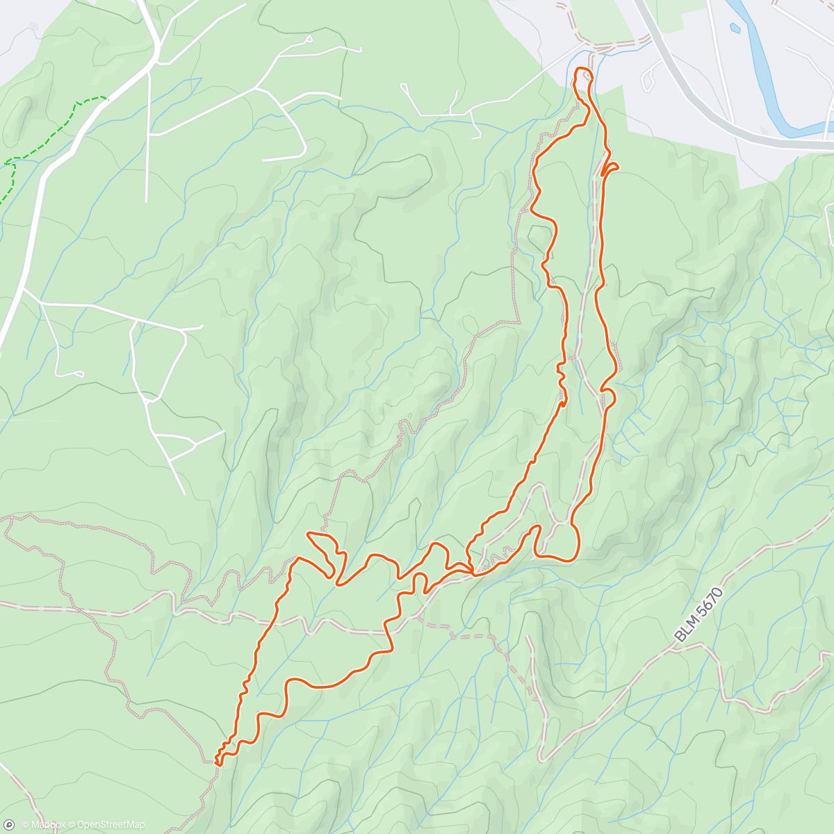 Map of the activity, Doods Lap