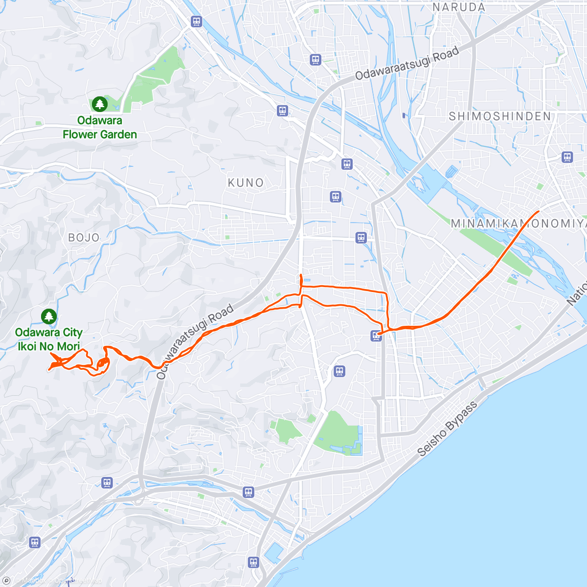 Mapa de la actividad (フォレストバイク　スーパードライ)