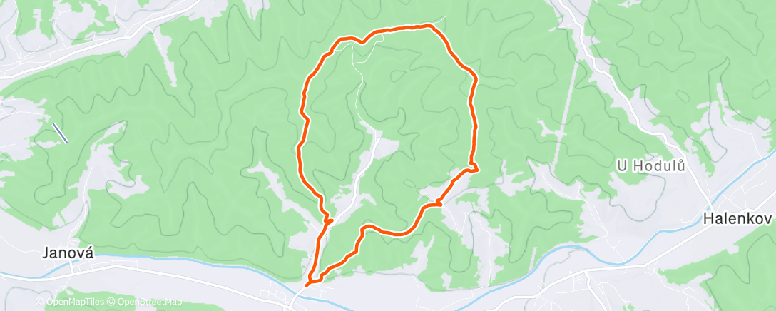 Карта физической активности (Morning Trail Run)