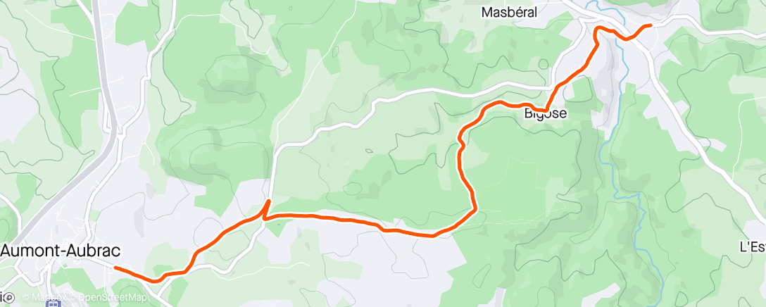 Map of the activity, Dernière étape pour la première boucle du chemin de Saint Jacques de Compostelle