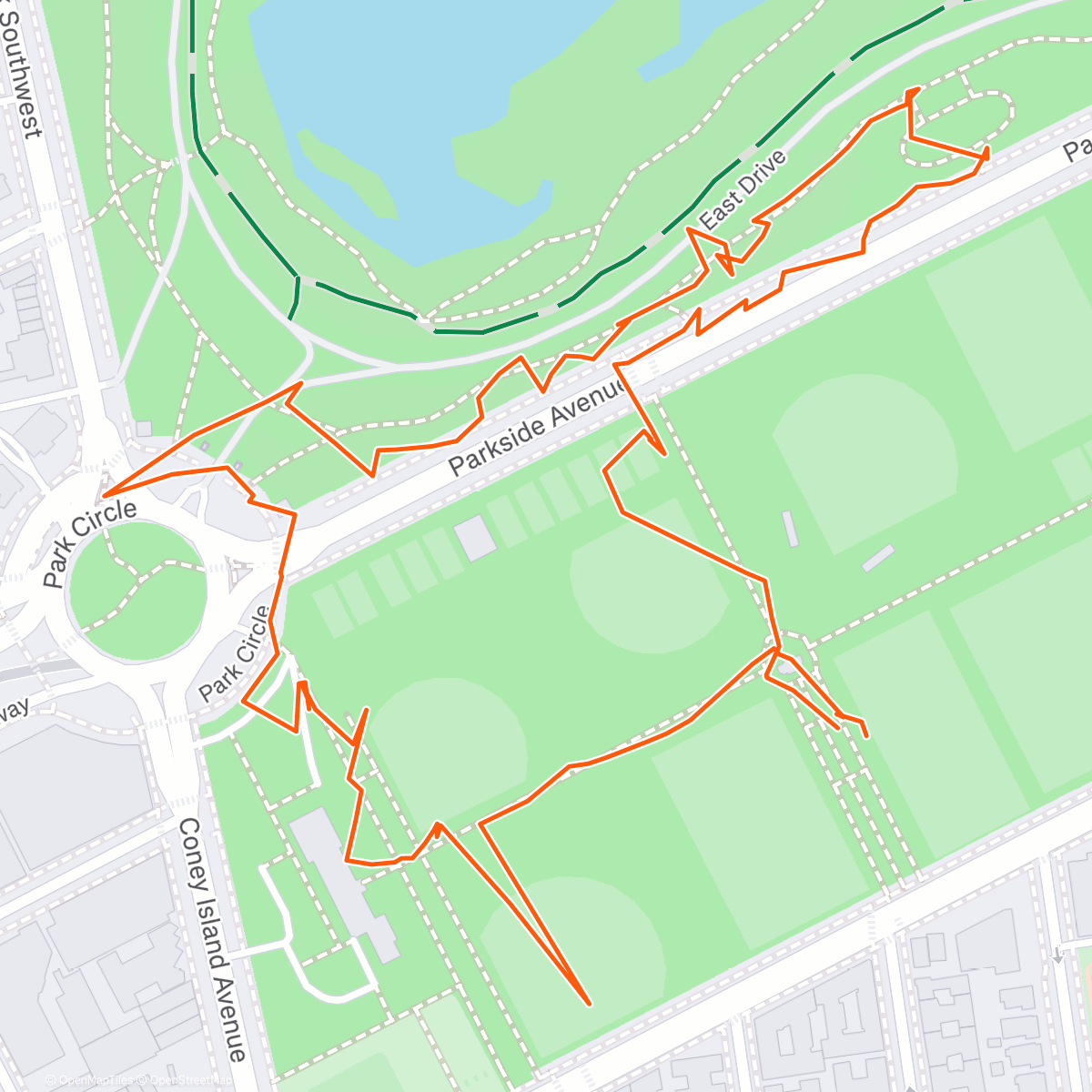 Карта физической активности (Amanda took Rocky for a walk with his Fi Smart Collar)