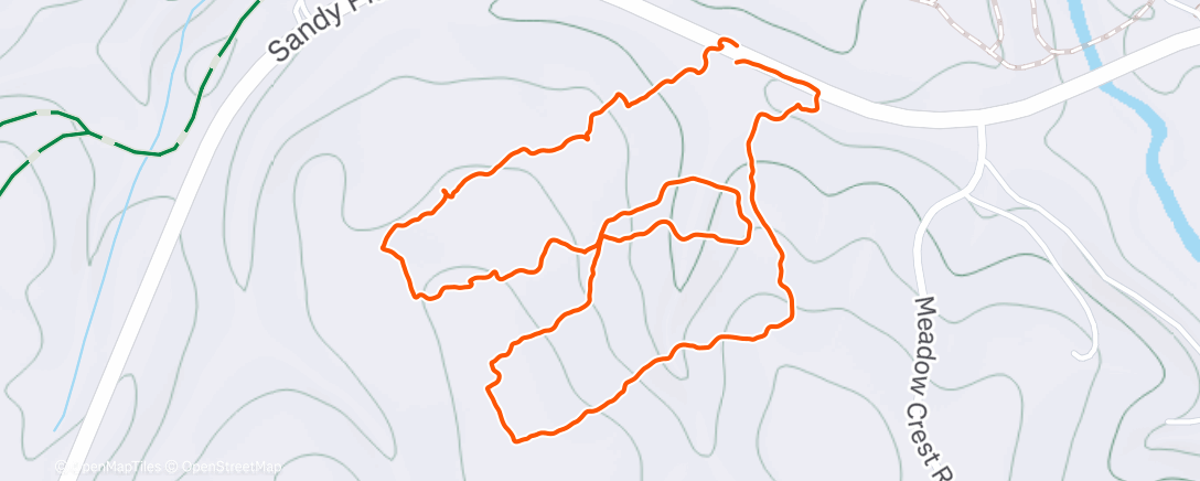Map of the activity, Night time grid search - Mill spring NC