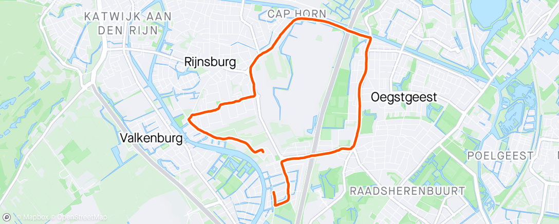 Map of the activity, Rennen en lopen