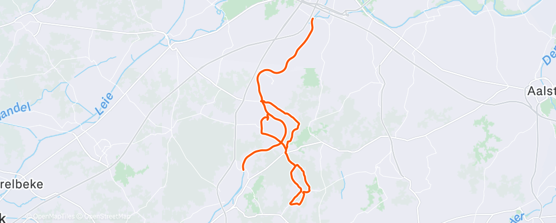 Map of the activity, Den veertigste vant jaar! #Runnestadje