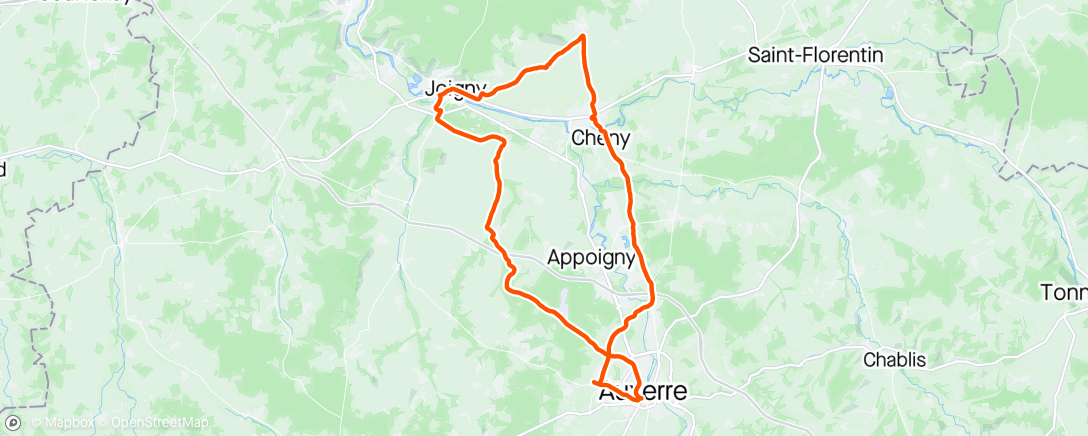 Map of the activity, Vélo avec les copains de saint Georges et Junior ❤️