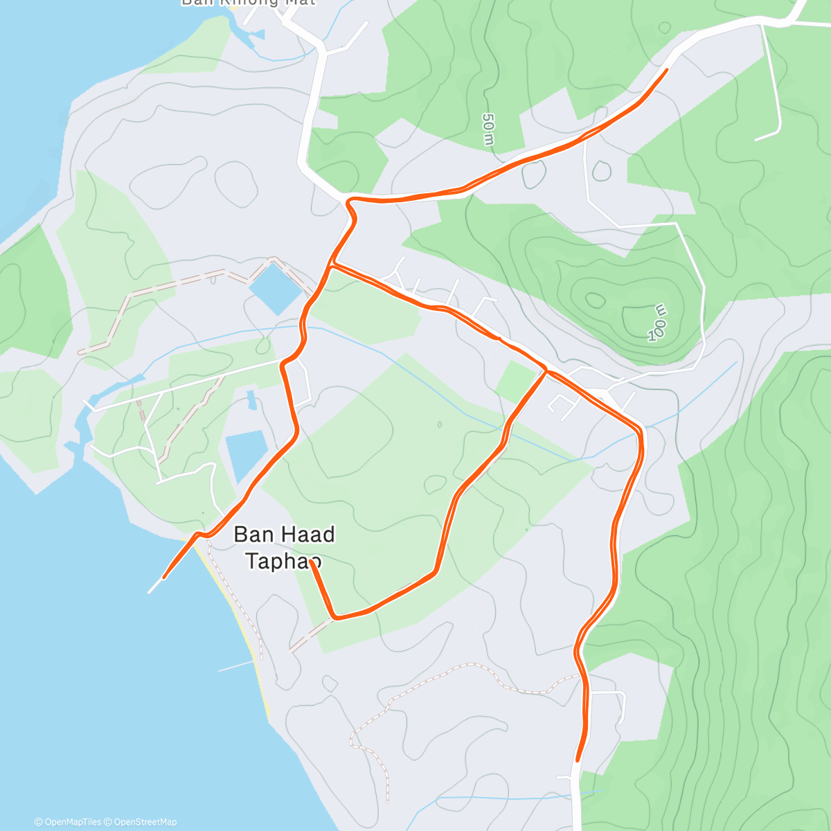 Карта физической активности (Koh Kood Run)