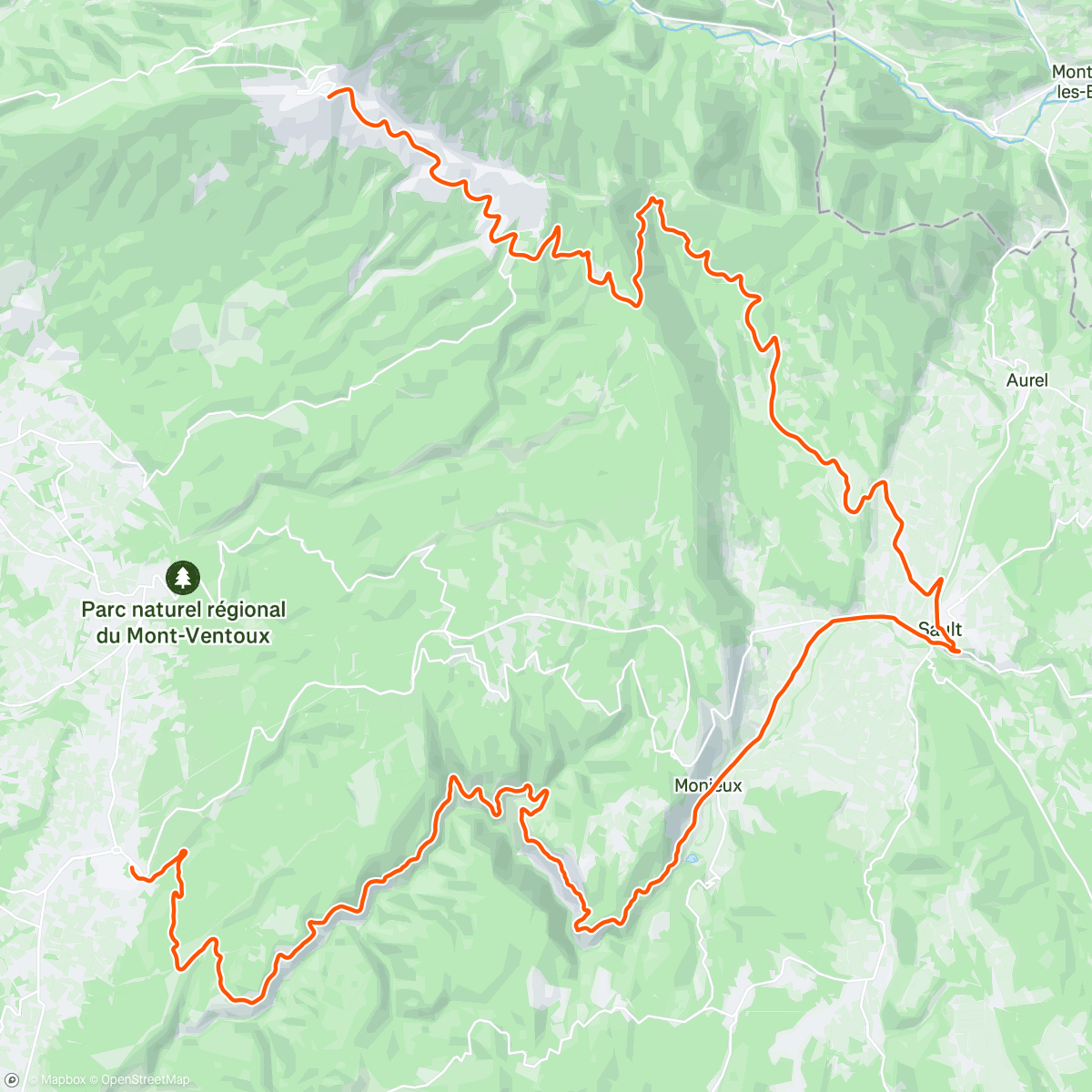 Map of the activity, ROUVY - Provence Mont Ventoux 2