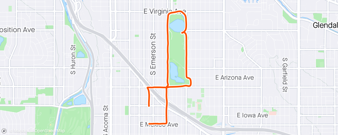 Mapa de la actividad (⛅ Evening Run)