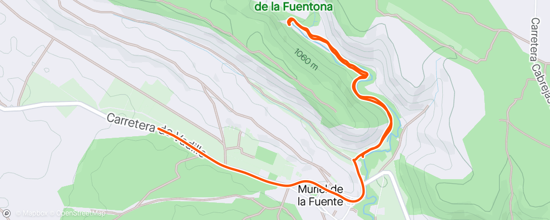 Map of the activity, La Fuentona