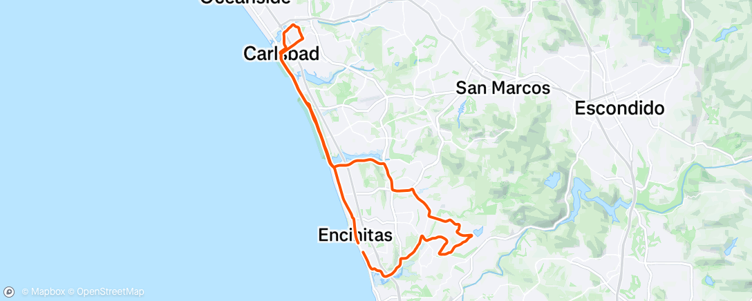 Map of the activity, Morning Ride