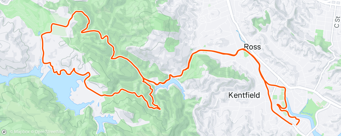 Map of the activity, Morning Run