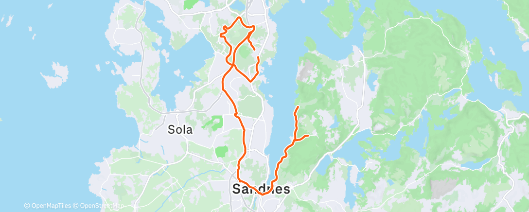 Map of the activity, Lunch Ride