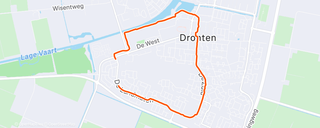 Map of the activity, Morning Run