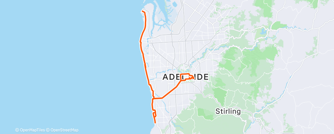 Map of the activity, Morning Ride