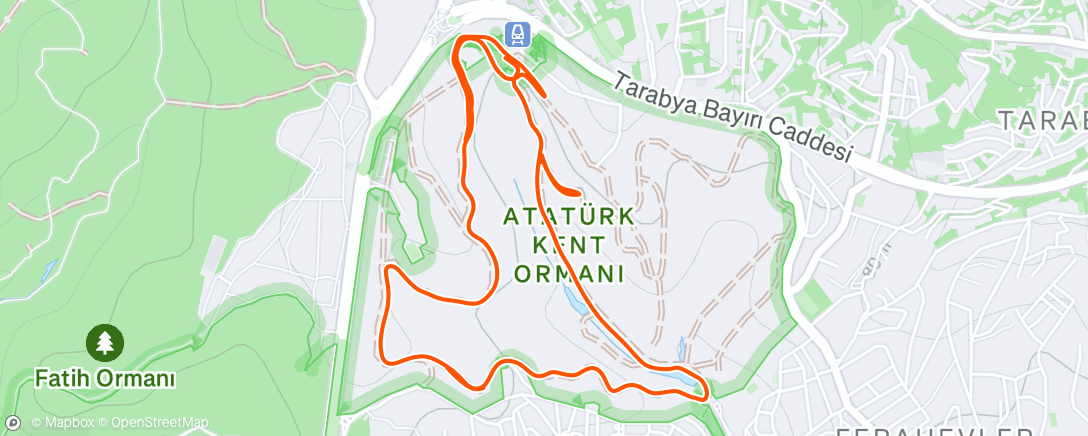 Map of the activity, Morning Trail Run